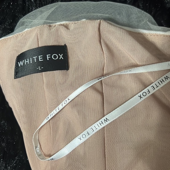 White Fox Boutique For The Night Mini Dress Ivory size large - Picture 4 of 5